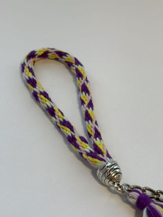 Kumihino Triangle White Yellow Purple