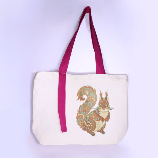 Cotton Tote - Red Squirrel