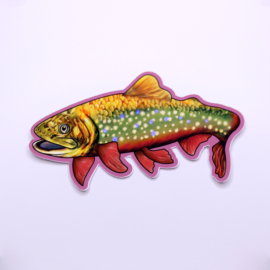Brook Trout Die Cut Sticker