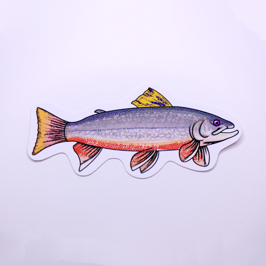 Brook Trout Cute Die Cut Sticker