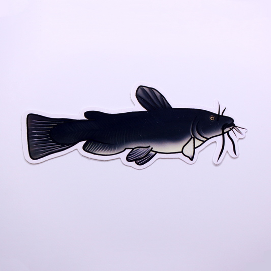 Catfish Die Cut Sticker