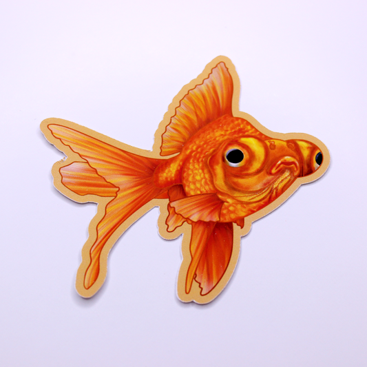 Goldfish Die Cut Sticker