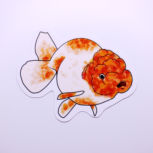 Goldfish Cute Orange Die Cut Sticker