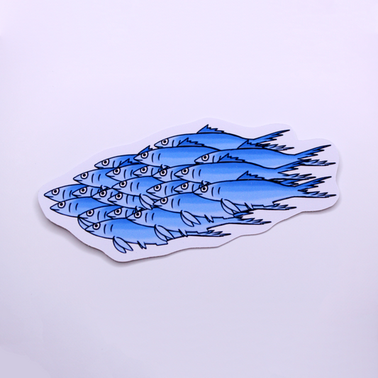 Sardine Group Die Cut Sticker
