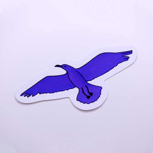 Flying Seagull Die Cut Sticker