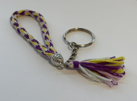 Kumihino Triangle White Yellow Purple