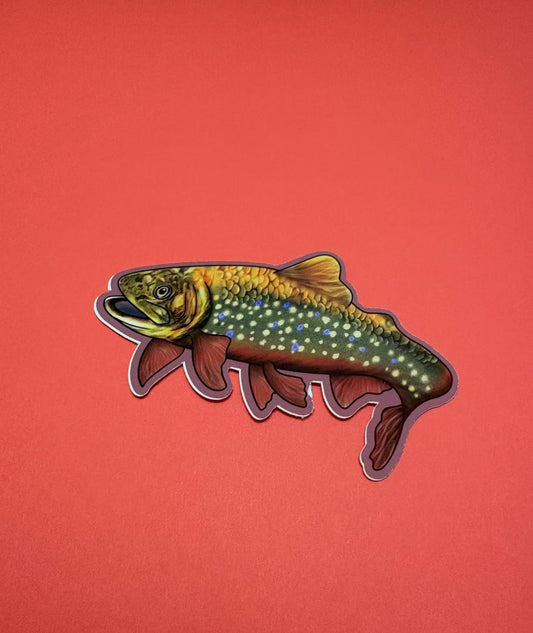 Brook Trout Die Cut Sticker