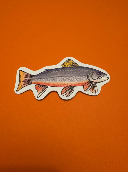 Brook Trout Cute Die Cut Sticker