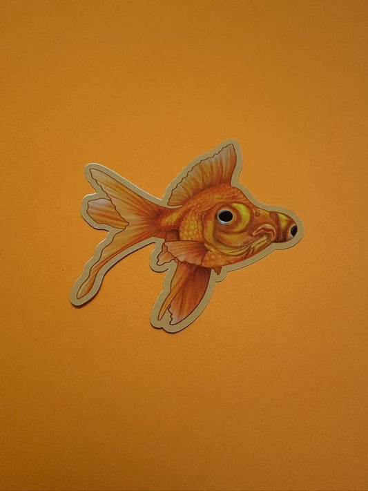 Goldfish Die Cut Sticker