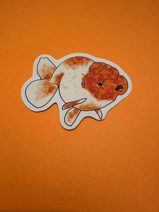 Goldfish Cute Orange Die Cut Sticker