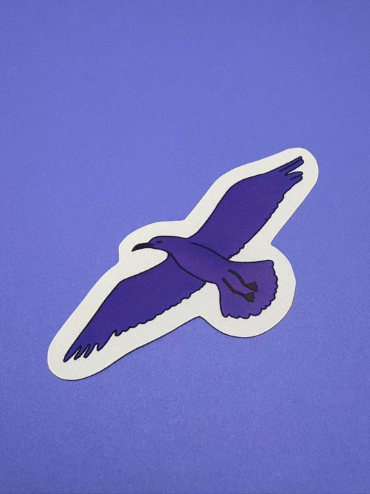 Flying Seagull Die Cut Sticker