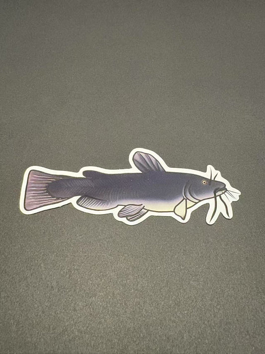 Catfish Die Cut Sticker