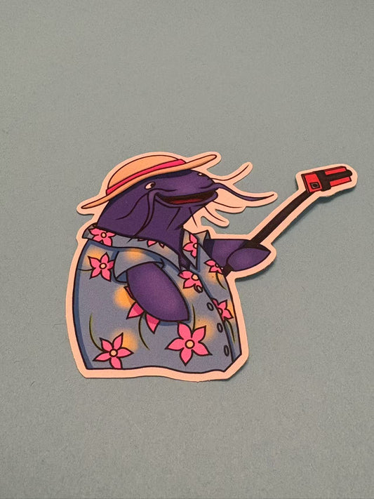 Tourist Catfish Die Cut Sticker